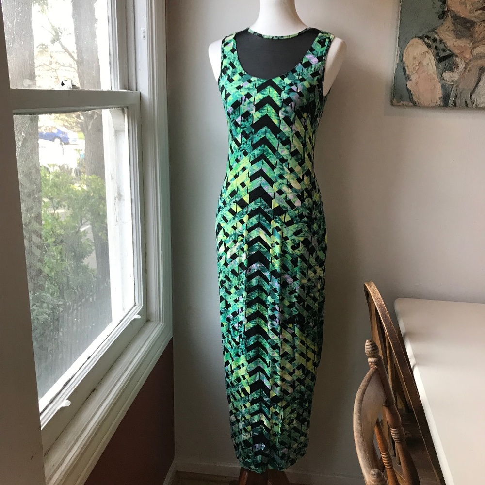 Monki Maxi Dress with Sheet Cut-outs sz XS